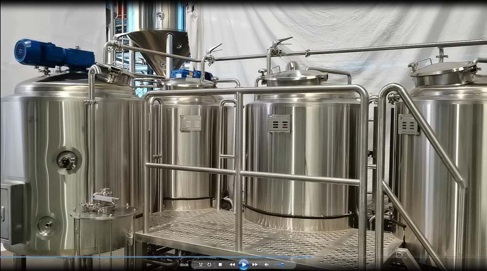 Video of brewhouse equipment